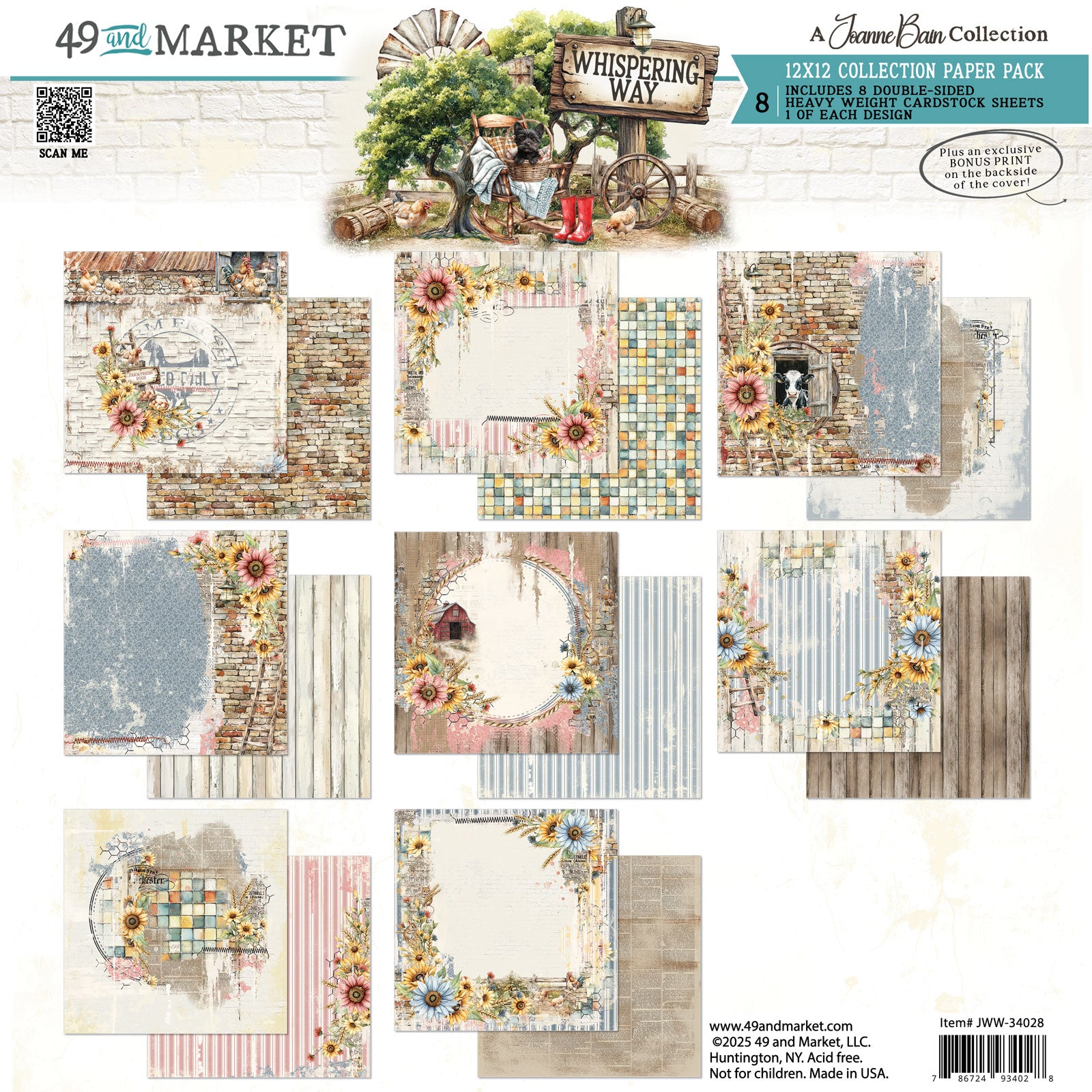 49 & Market Whispering Way 12x12 Collection Pack